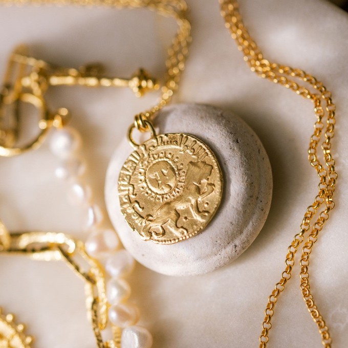 Relic Coin Pendant Gold Vermeil from Loft & Daughter