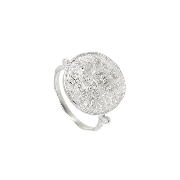 Lakshmi Coin Ring Silver - Outlet from Loft & Daughter