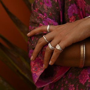 Kesari Pinky Ring Silver from Loft & Daughter