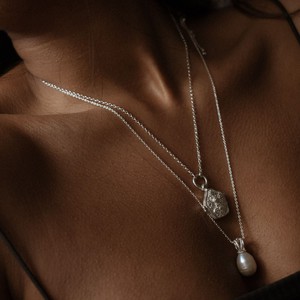 Selene Pearl Charm Silver from Loft & Daughter