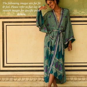 If Saris Could Talk Maxi Kimono- Rambagh Palace from Loft & Daughter