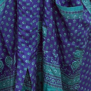 If Saris Could Talk Maxi Kimono- Royal Ditsy from Loft & Daughter