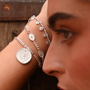 Evil Eye Bracelet Silver from Loft & Daughter