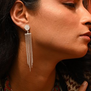 Divine Compass Earrings Silver - Outlet from Loft & Daughter