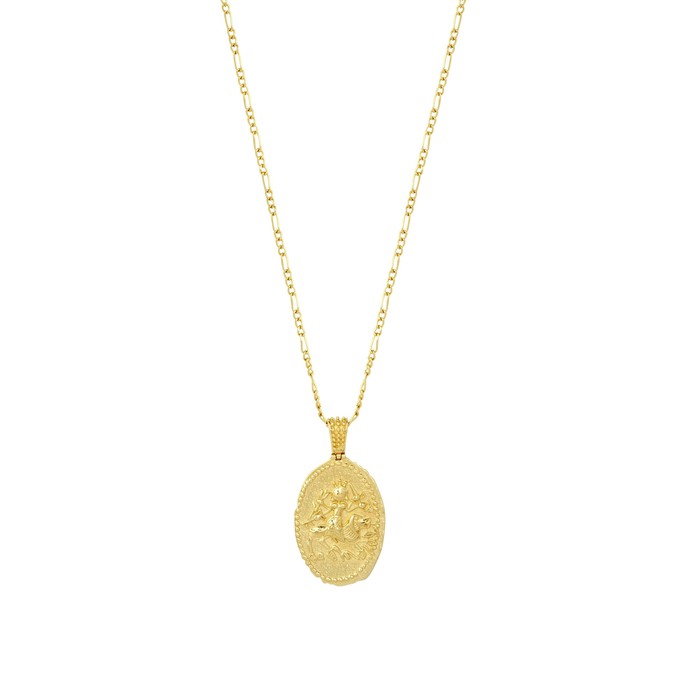 She Who Has Courage Pendant Gold Vermeil from Loft & Daughter