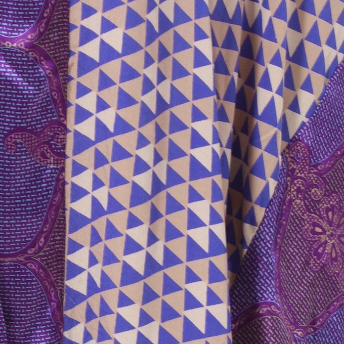 If Saris Could Talk Kimono- Purple Prism from Loft & Daughter