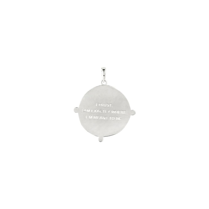 Divine Compass Link Chain Pendant Silver from Loft & Daughter