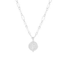 Hold Onto Hope Hammered Chain Necklace Silver via Loft & Daughter