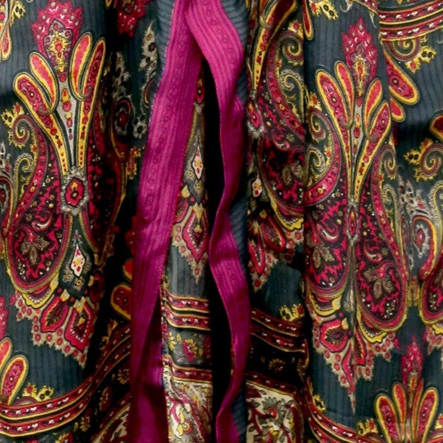 If Saris Could Talk Maxi Kimono- Rich Paisley from Loft & Daughter