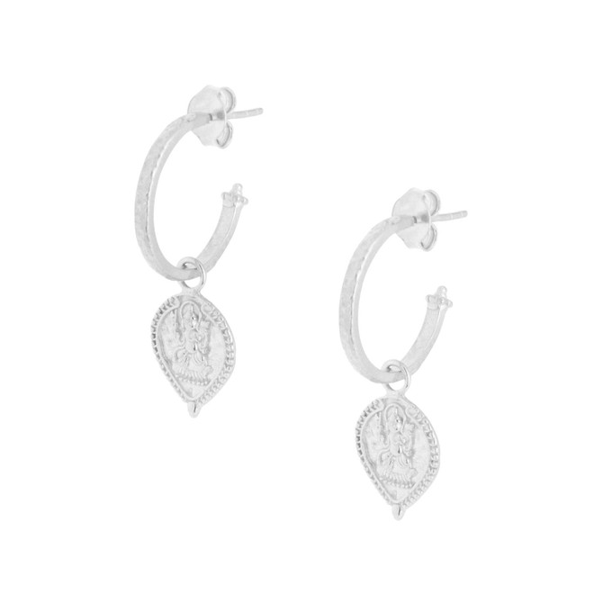 Baby Ganesh 2in1 Hoops Silver from Loft & Daughter