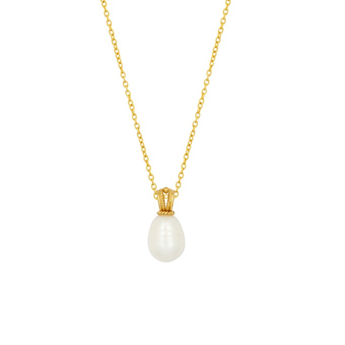 Selene Pearl Pendant Gold Vermeil from Loft & Daughter