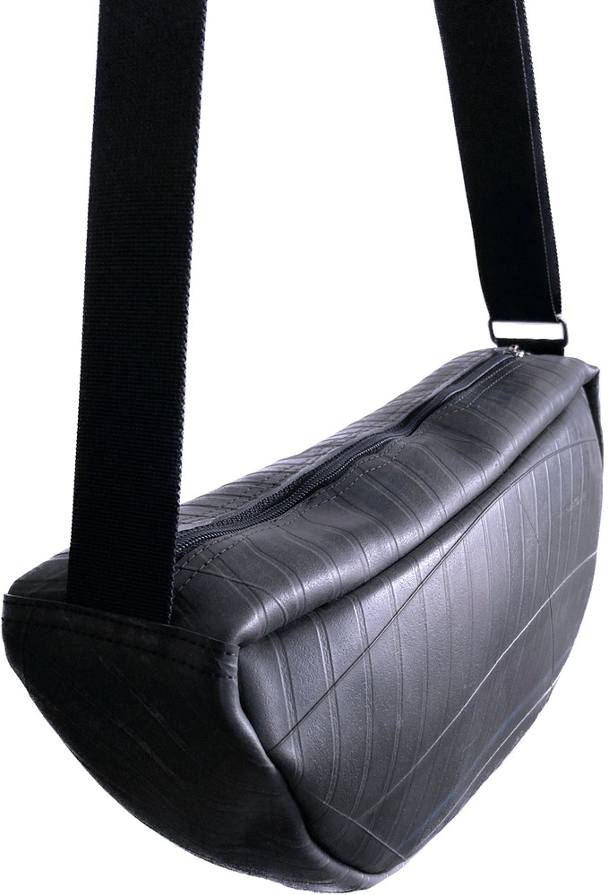 Crossbody Banana Bag-Recycled Inner Tube from Lost in Samsara