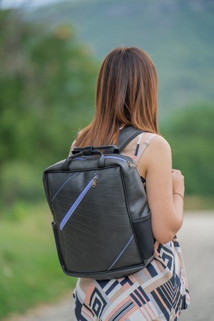 Recycled inner tube Portobello Backpack from Lost in Samsara