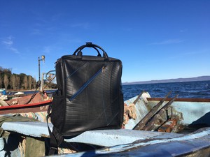 Recycled inner tube Portobello Backpack from Lost in Samsara