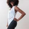 anchor rolled up sleeve tank top via madeclothing