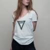 triangle raw edge tee-shirt via madeclothing