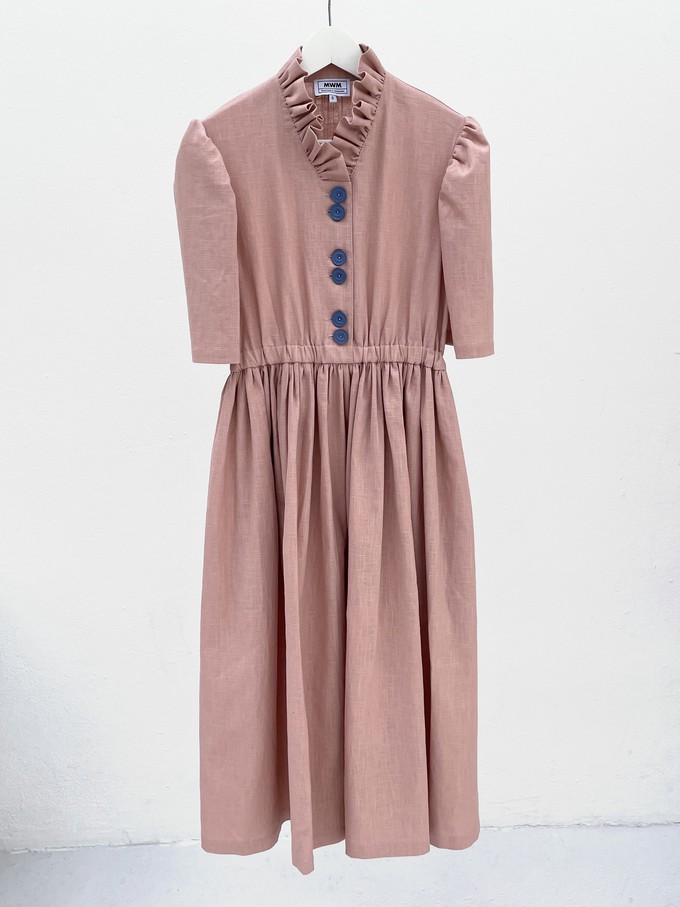 Eleonora Rose Linen Dress from Masha Maria