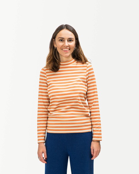 Collared Longsleeve oyster-caramel from Matona