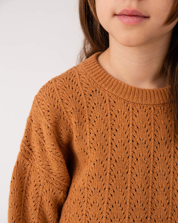 Lace Sweater ochre from Matona