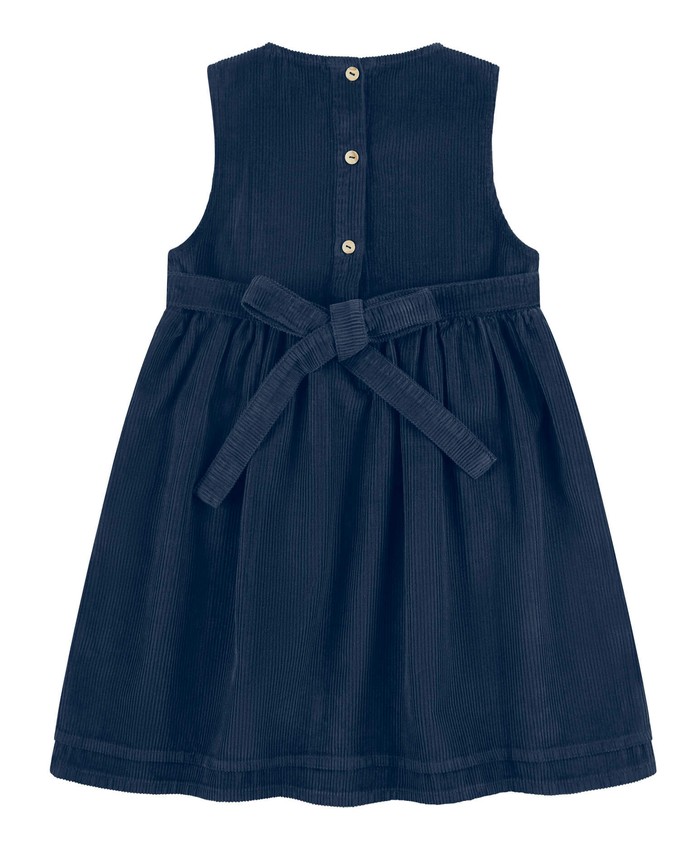 Belted Corduroy Dress anchor blue from Matona