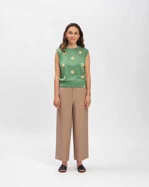 Tencel Pants portabella from Matona