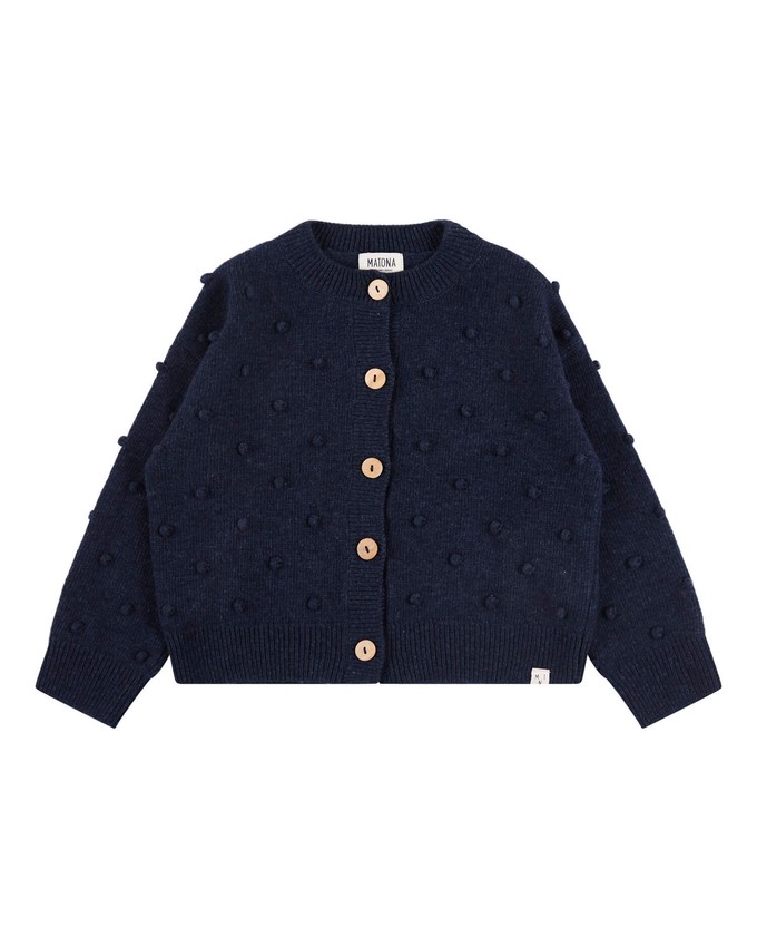 Bubble Cardigan navy from Matona