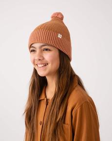 Pom Pom Beanie ochre via Matona