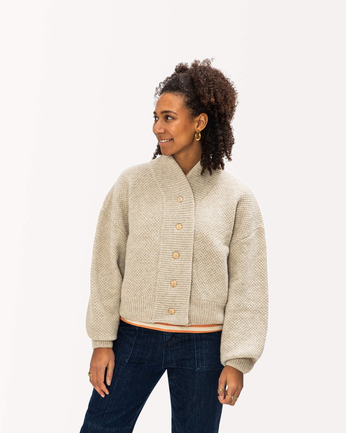 Knit Bomber Jacket alabaster from Matona