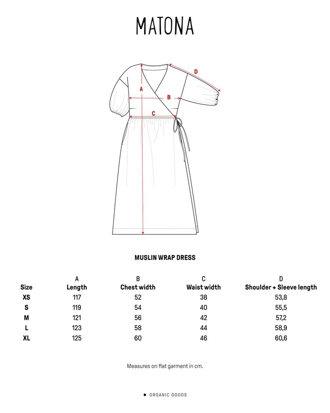 Muslin Dress brick from Matona