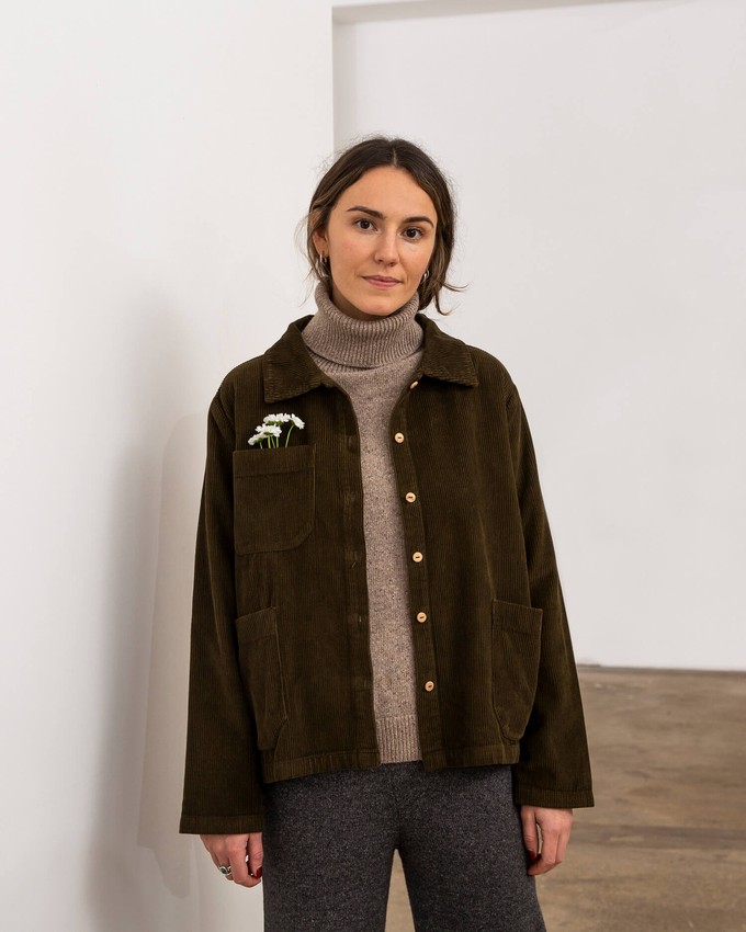 Corduroy Classic Jacket moss from Matona