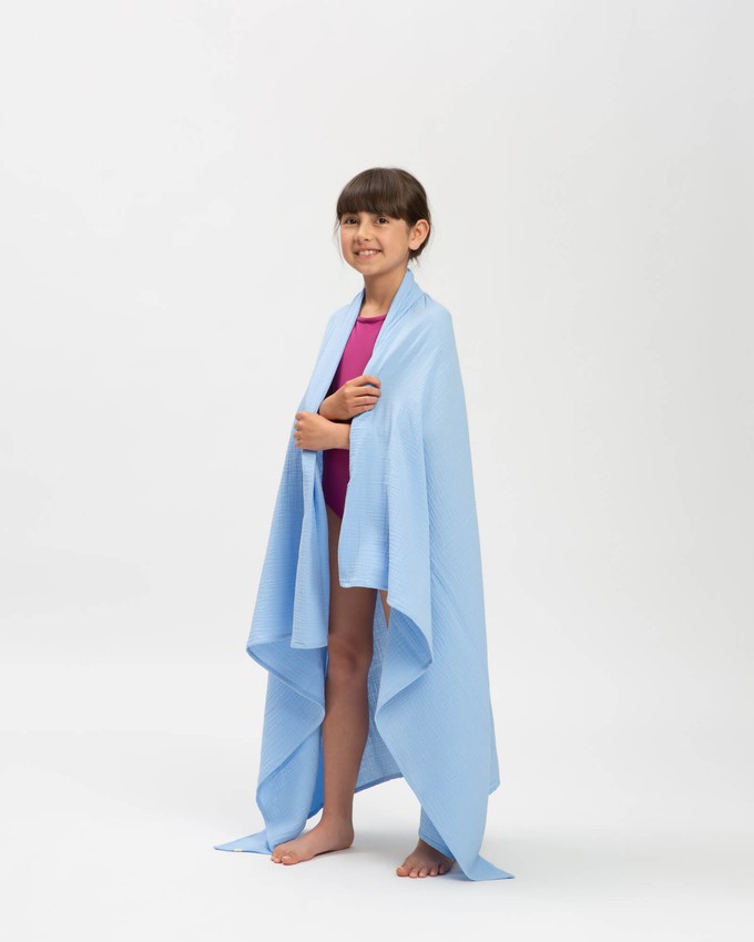 Muslin Plaid powder blue from Matona