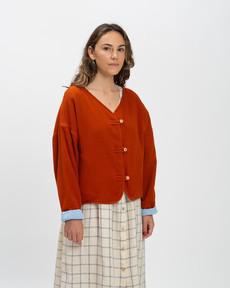 Reversible Muslin Jacket brick via Matona