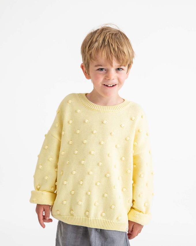 Popcorn Sweater daffodil from Matona