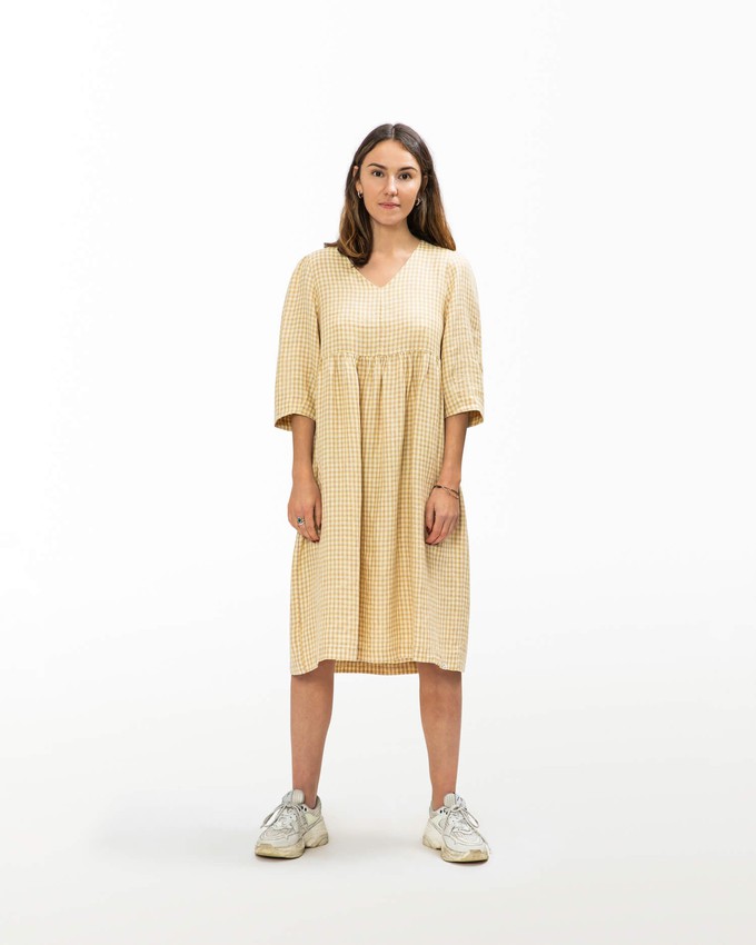 Elegant Midi Dress dijon check from Matona