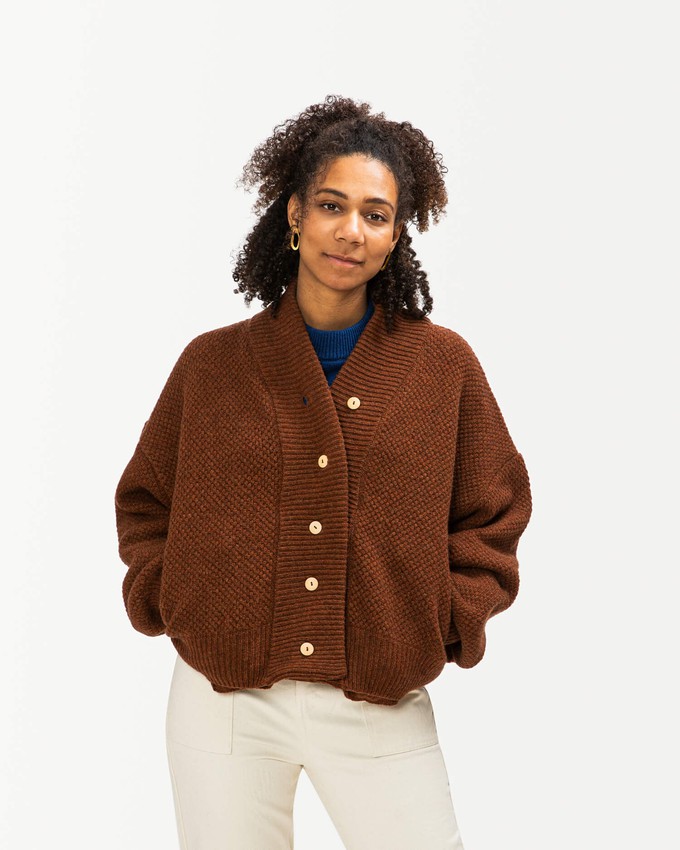 Knit Bomber Jacket chestnut from Matona