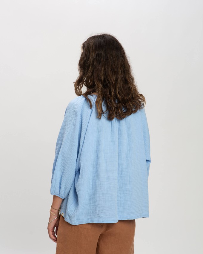 Muslin Blouse powder blue from Matona