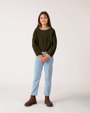 Mock Neck Sweater loden green from Matona