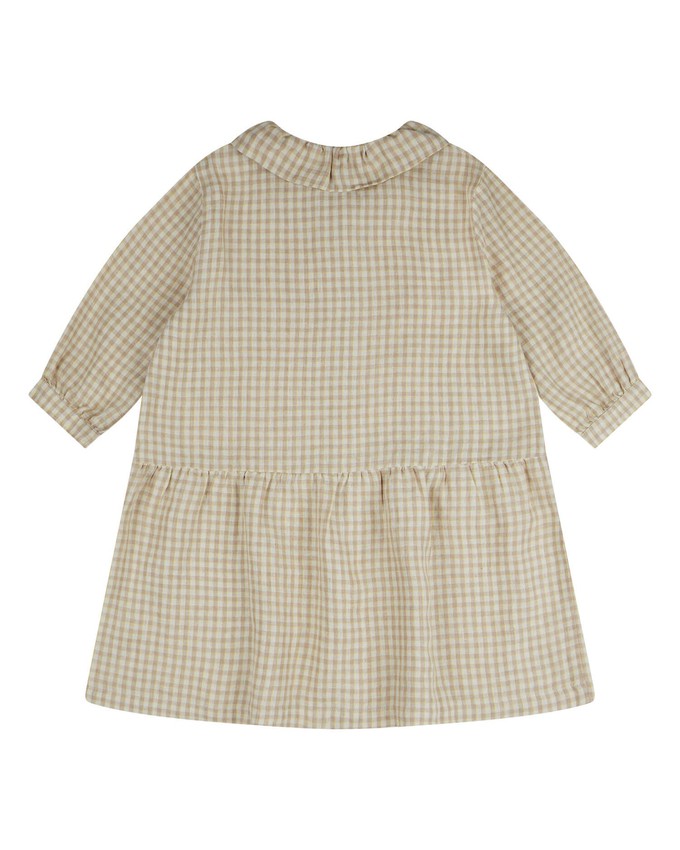 Frill Collar Dress dijon check from Matona