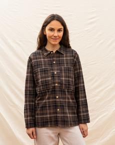 Bobbie Shirt dark tartan via Matona