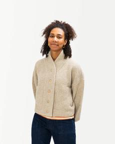 Knit Bomber Jacket alabaster via Matona