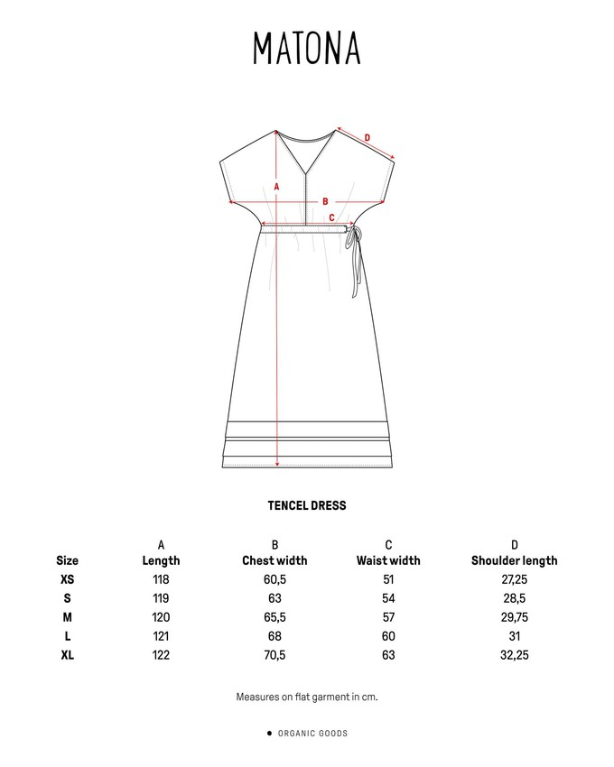 Tencel Dress portabella from Matona