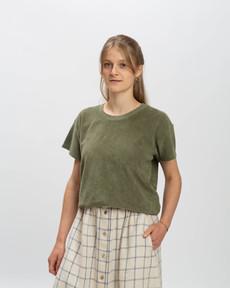 Terry T-Shirt olive green via Matona