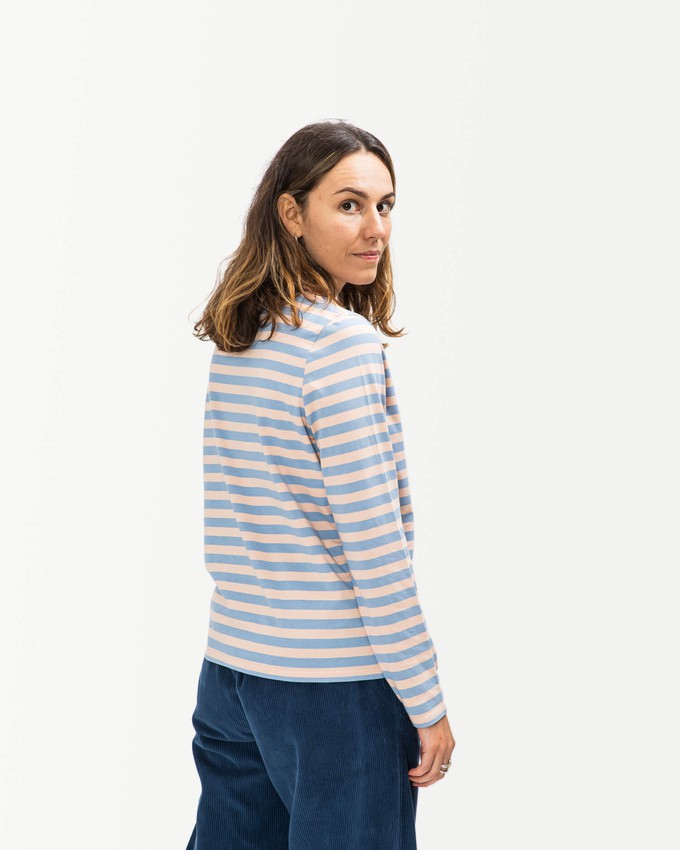 Round Neck Longsleeve rose-blue from Matona