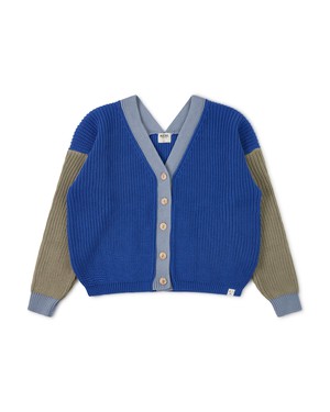 Color Block Cardigan cobalt from Matona