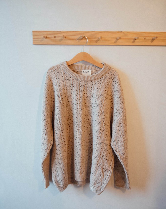 Lace Sweater limestone from Matona