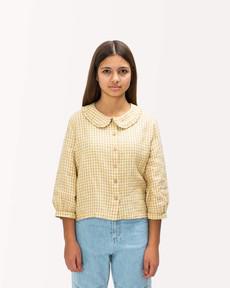 Vintage Collar Blouse dijon check via Matona