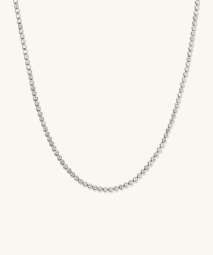 Zadie Bezel Lab Grown Sapphire Tennis Necklace from Mejuri