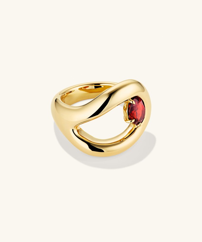 Organic DÃ´me Curve Gemstone Ring from Mejuri