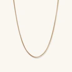 Round Box Chain Necklace via Mejuri