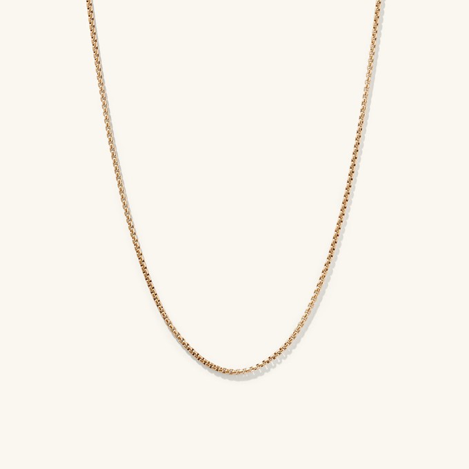 Round Box Chain Necklace from Mejuri